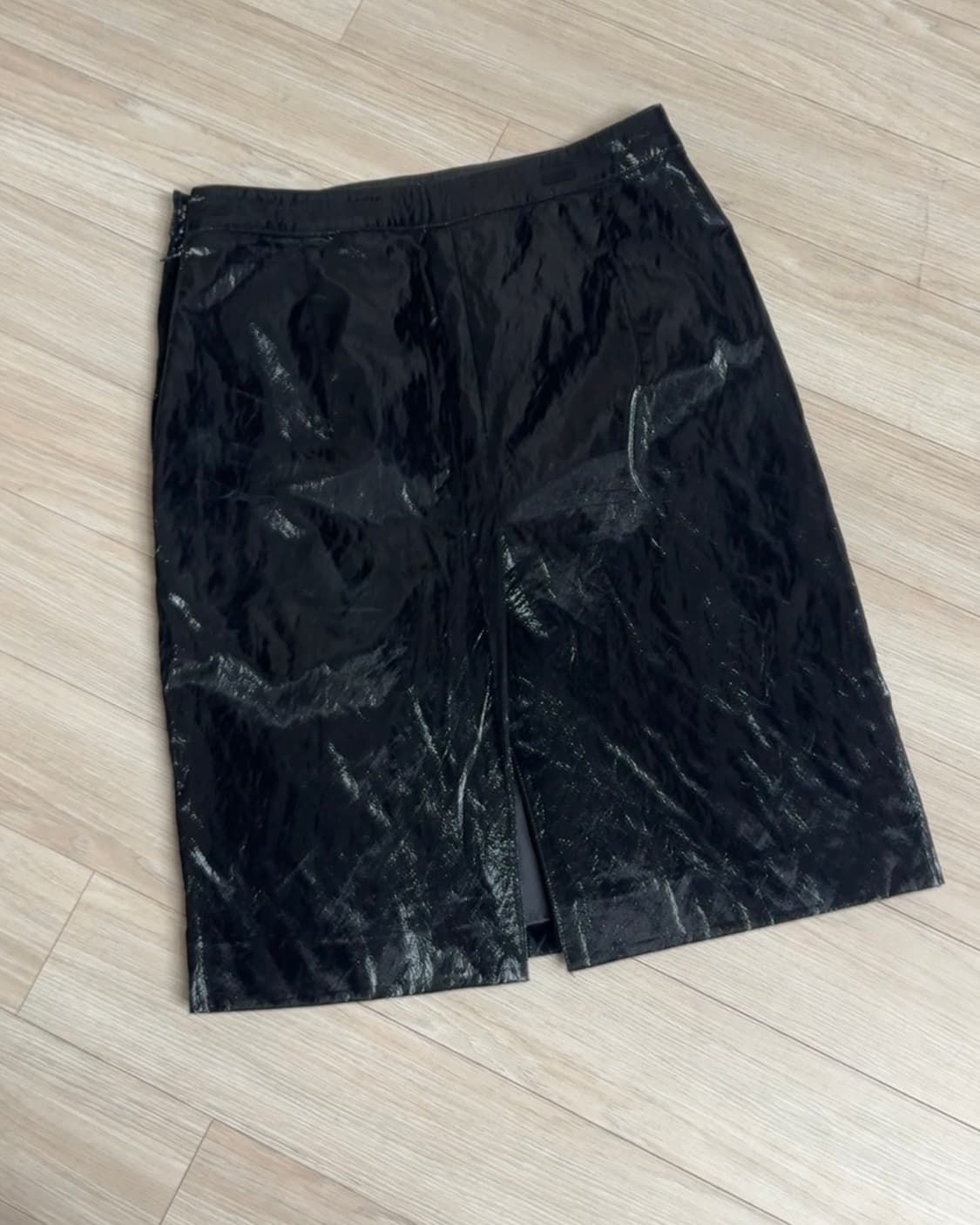 블랙 미디 스커트 상품이미지2