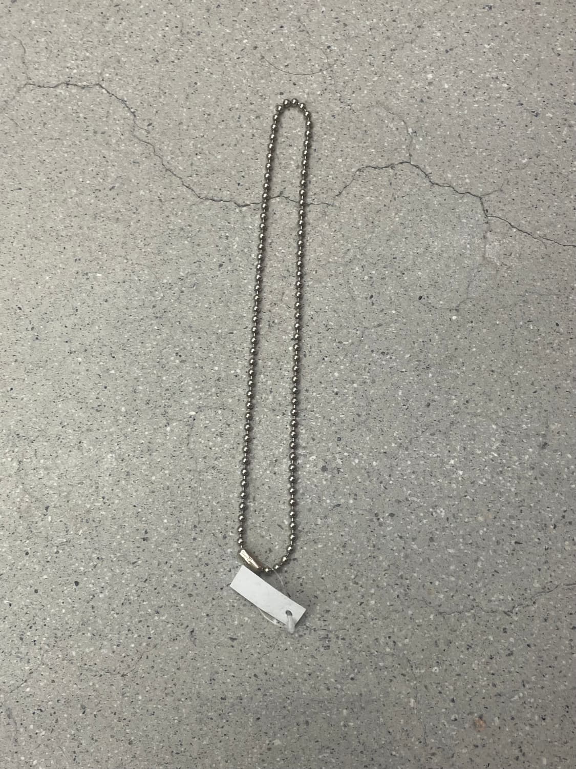 솔로이스트 볼 체인 네크리스 실버 상품이미지1