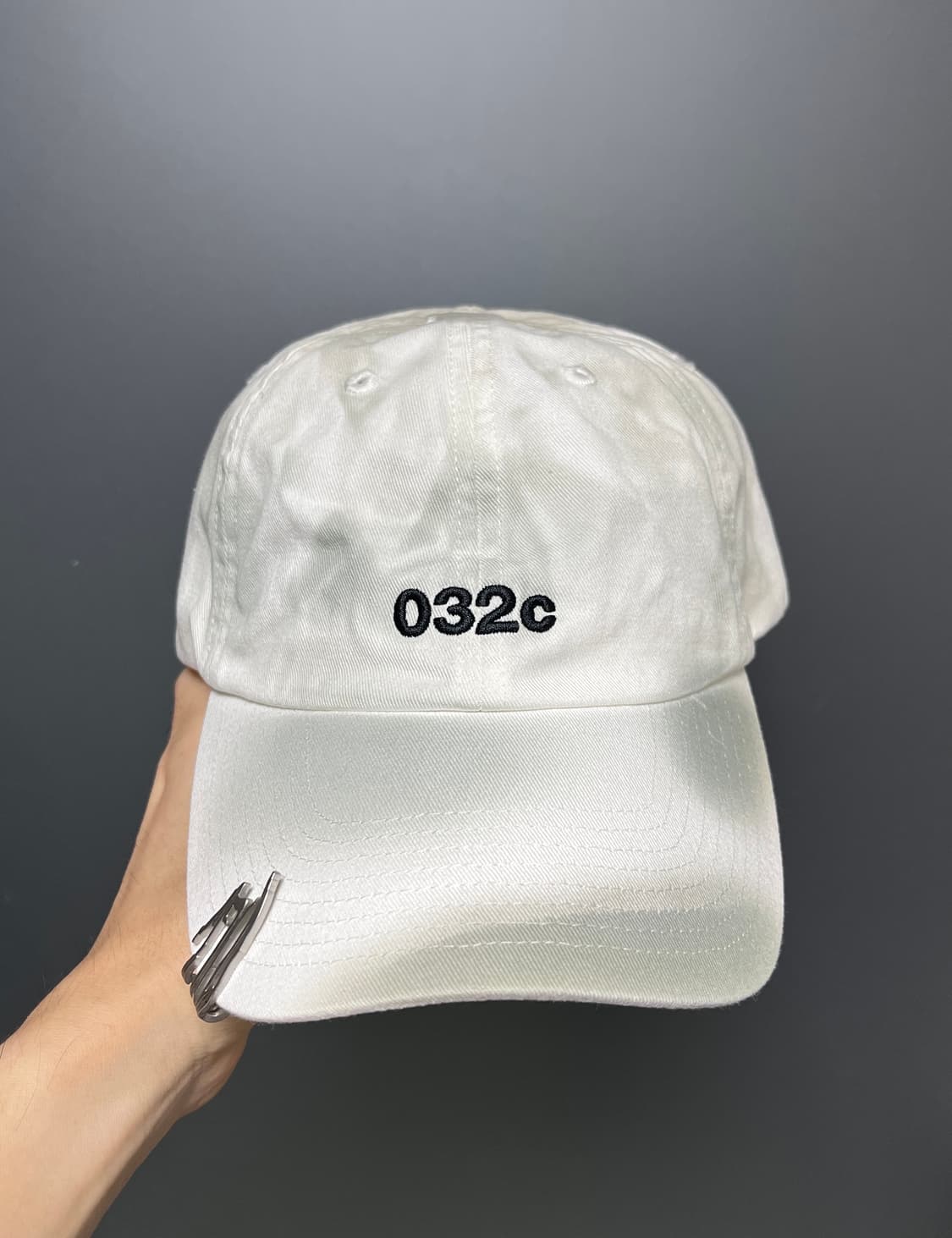 032c 더티 화이트 볼캡 모자 판매. 상품이미지2
