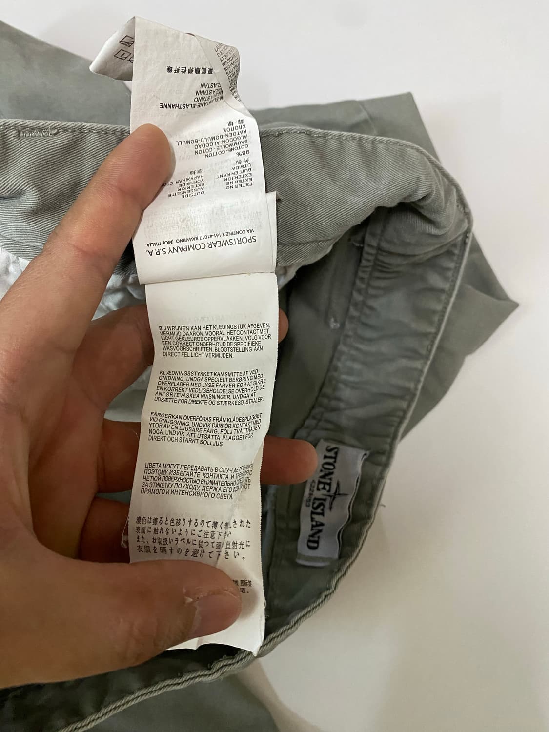 스톤아일랜드 카키 면바지 W30 상품이미지7