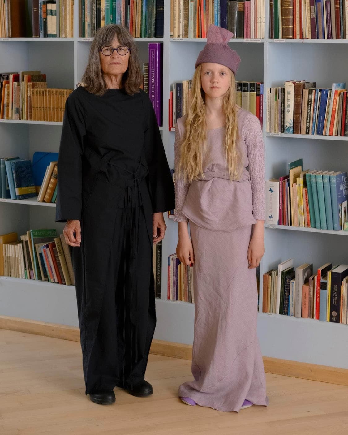 [S,L]베이스레인지 Nehru 레이스 롱 슬리브리스 탑/벌비 퍼플 상품이미지5