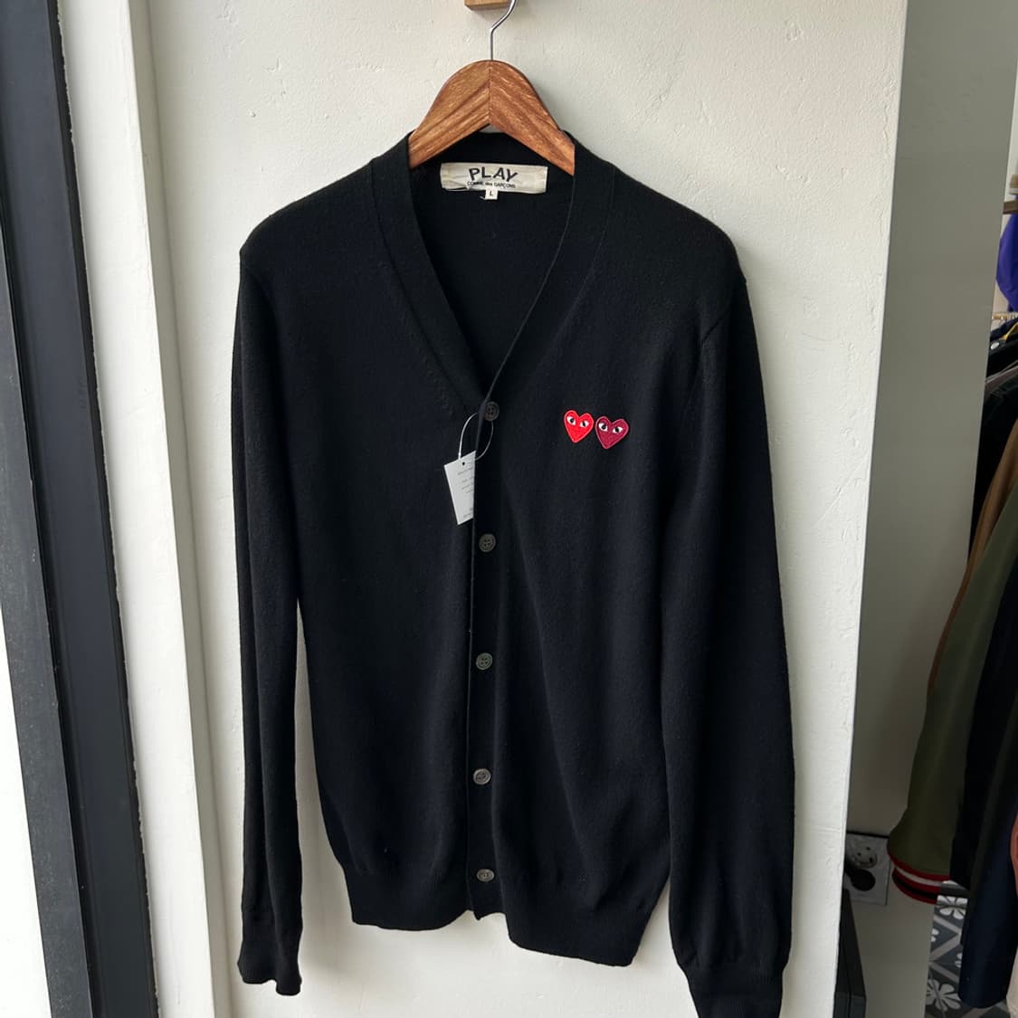 16255 - 꼼데가르송 더블 와펜 울 가디건 (울 100%) 상품이미지2