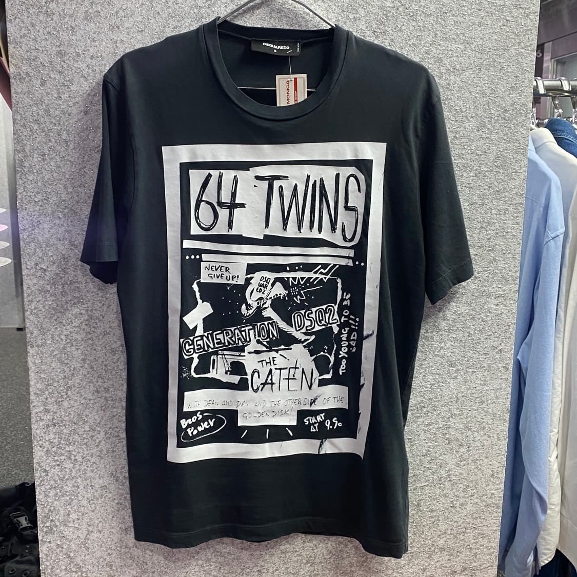 DSQUARED2 64 twins 락 반팔티 B1388 상품이미지2