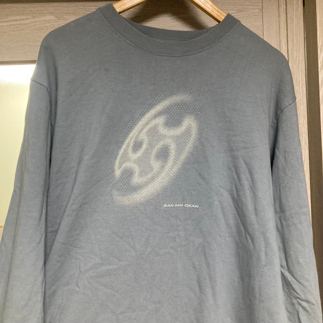 산산기어 로고 롱슬리브 (블루그레이) - 22FW  상품이미지2