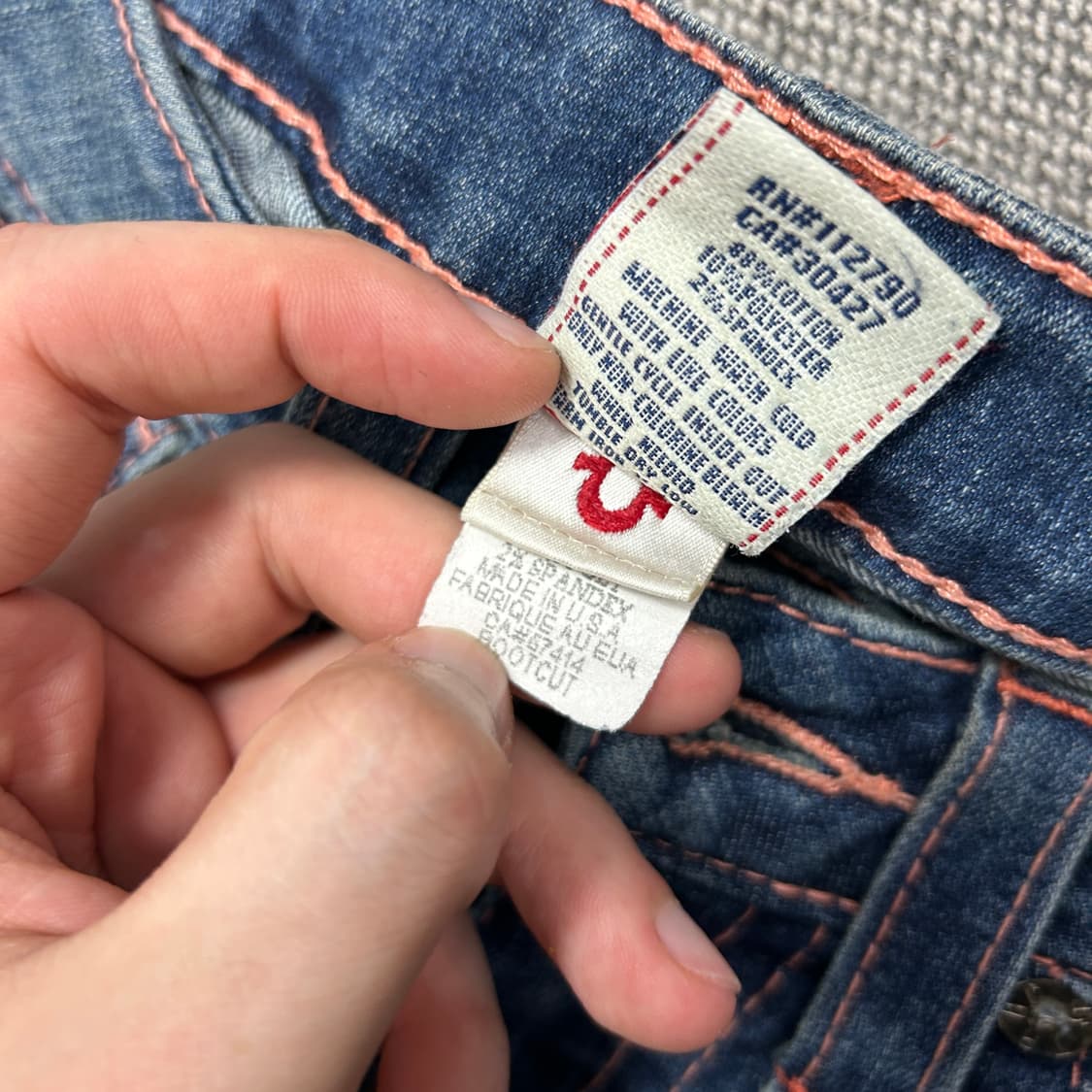 트루릴리전 섹션 부츠컷 데님팬츠(23) 상품이미지3