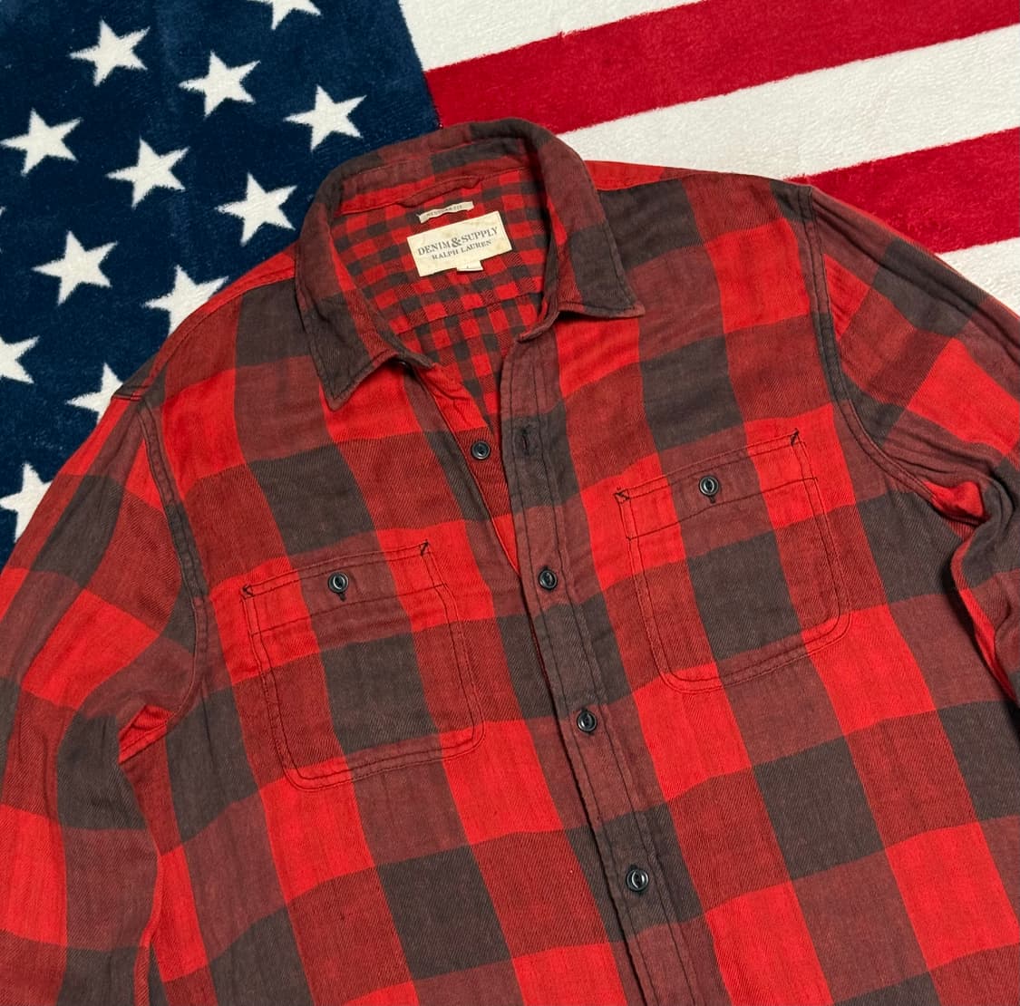 폴로 데님앤서플라이 버팔로체크셔츠 플란넬셔츠 polo vintage 상품이미지5