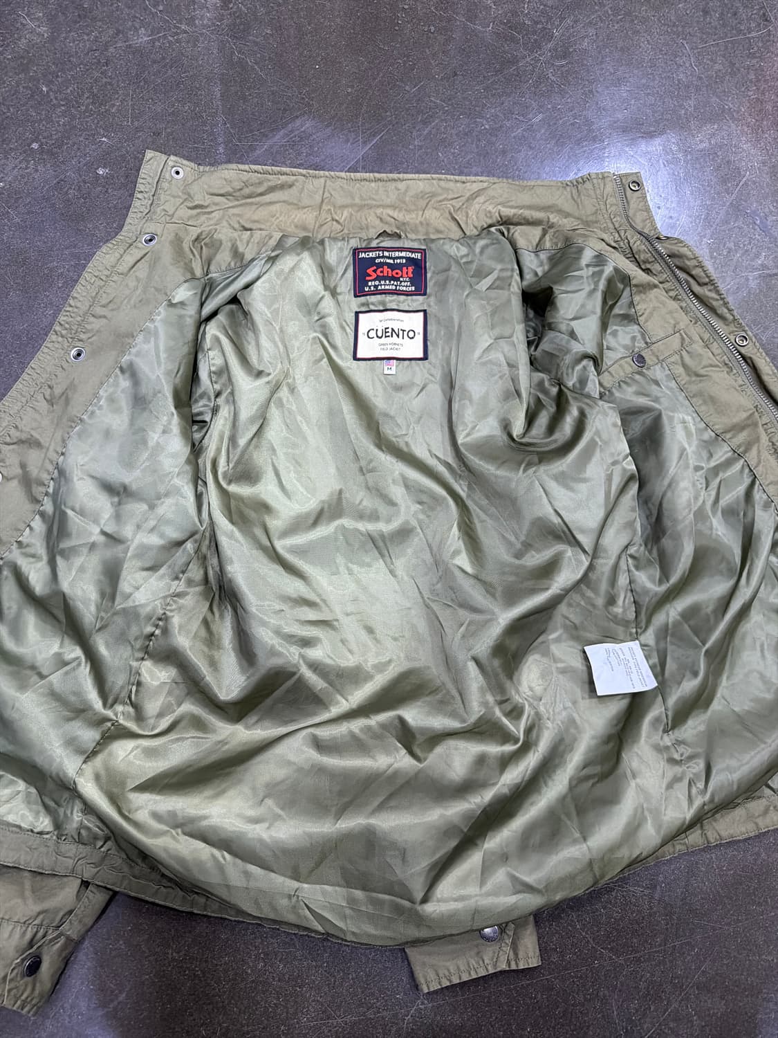 쇼트 밀리터리 패치 M65 필드자켓 올리브 M 상품이미지10