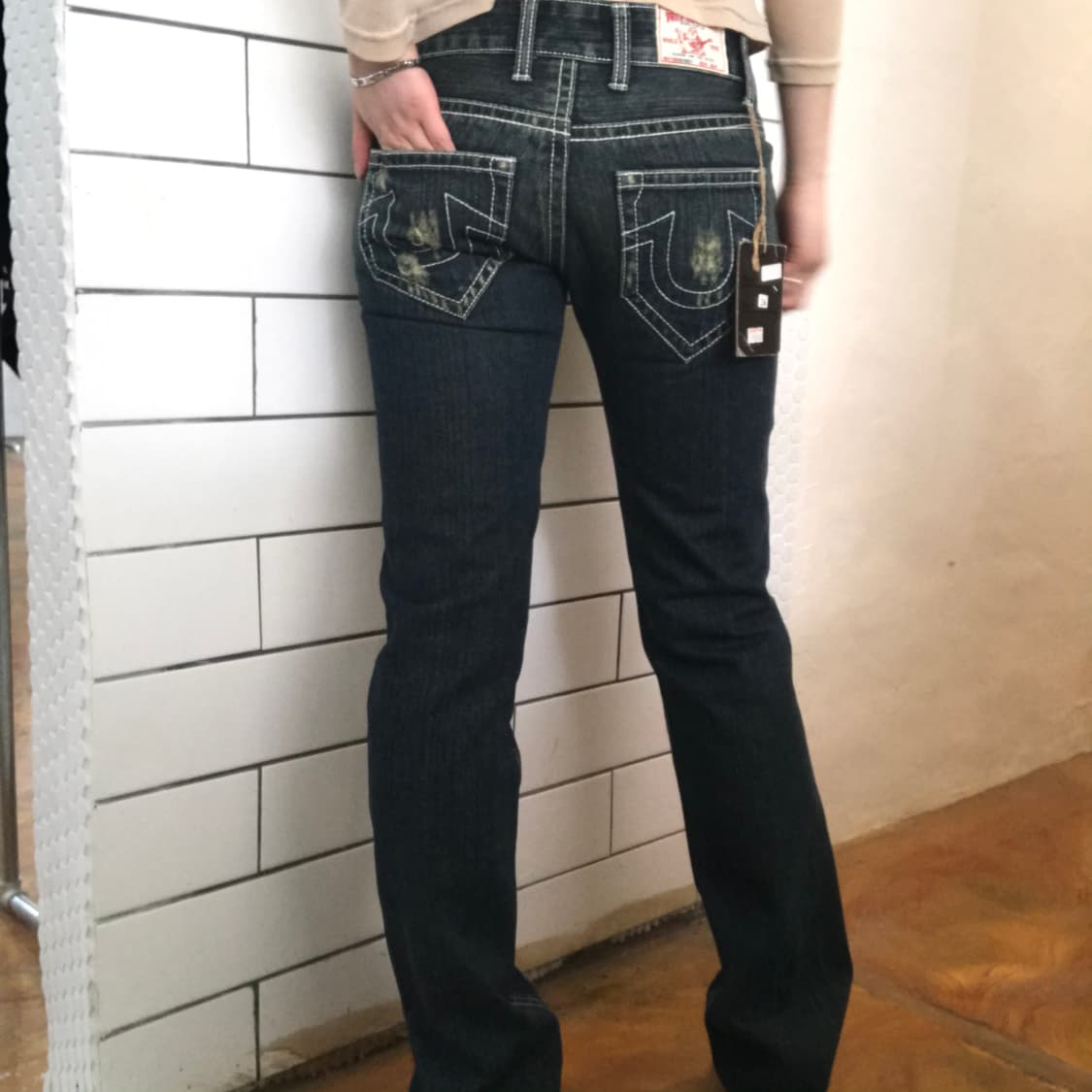 트루릴리젼 시그니처 빅T 부츠컷 데님 상품이미지2