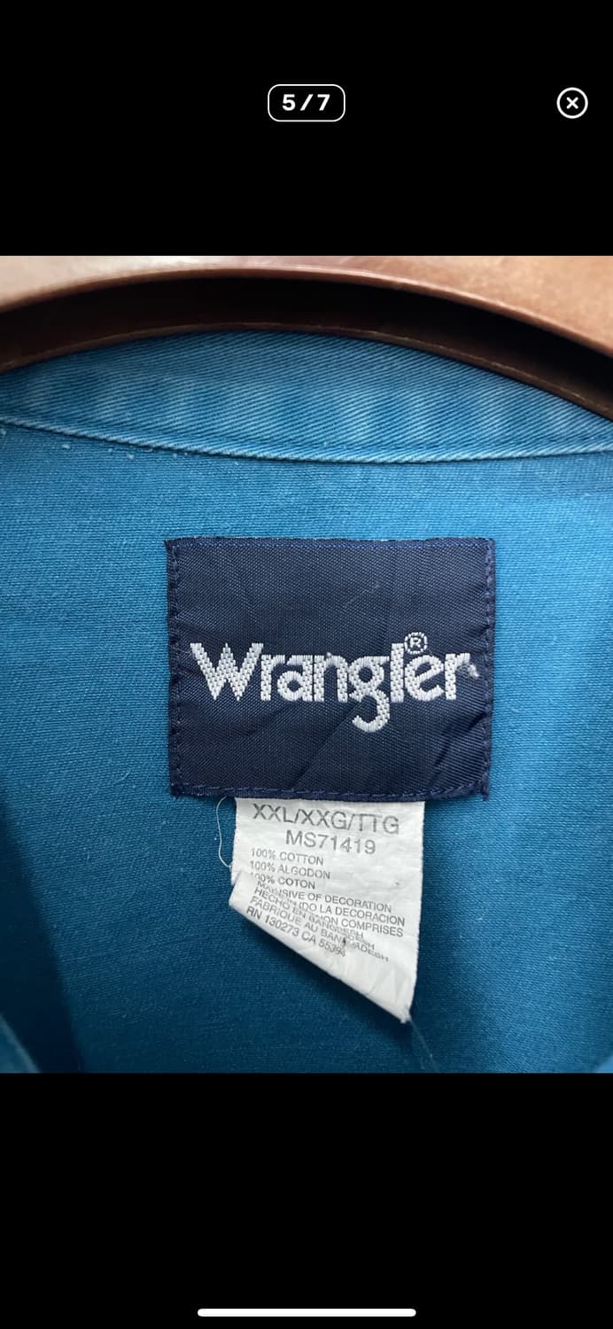 랭글러 블루 웨스턴 셔츠 A3790 상품이미지5