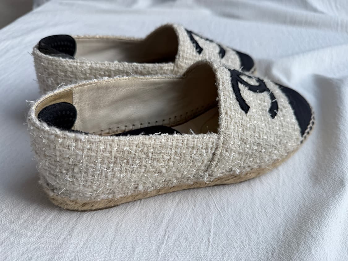 샤넬 트위드 에스파듀 정품 사이즈 36 (230) 택포 상품이미지7