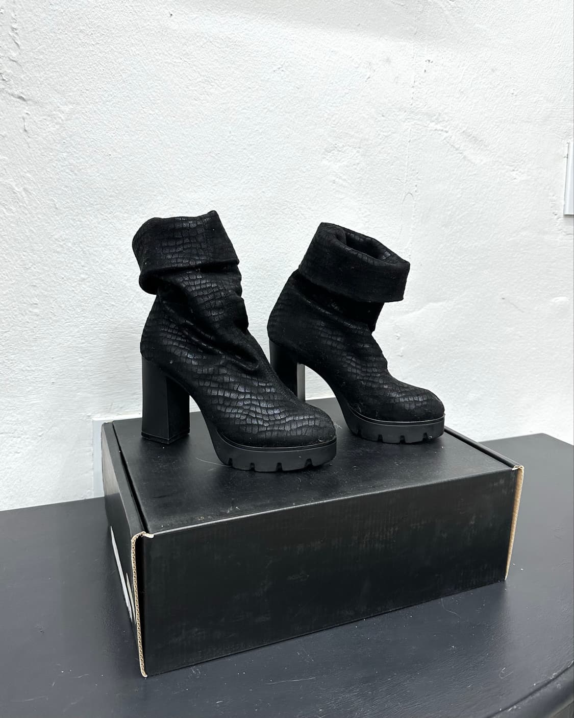 Python coating foldover boots 상품이미지2