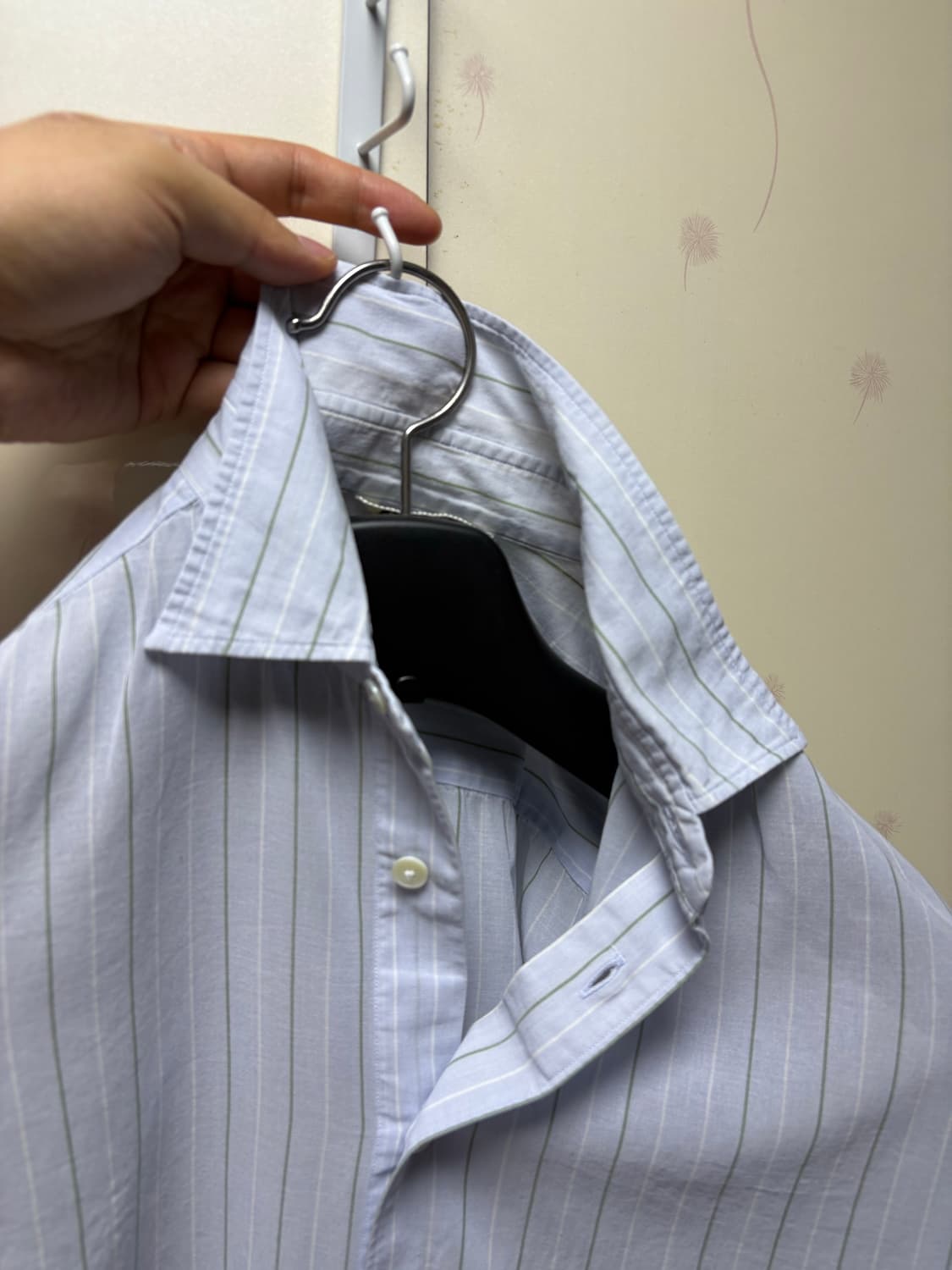 [3] 오라리 하드트위스트 스트라이프 셔츠 블루 상품이미지8