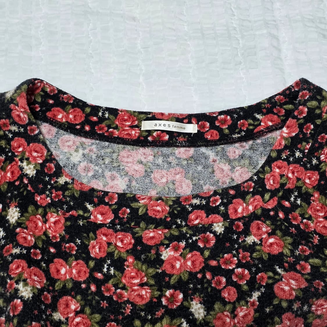 블랙로즈st 레이스리본캉캉 플라워 프릴니트원피스 상품이미지5