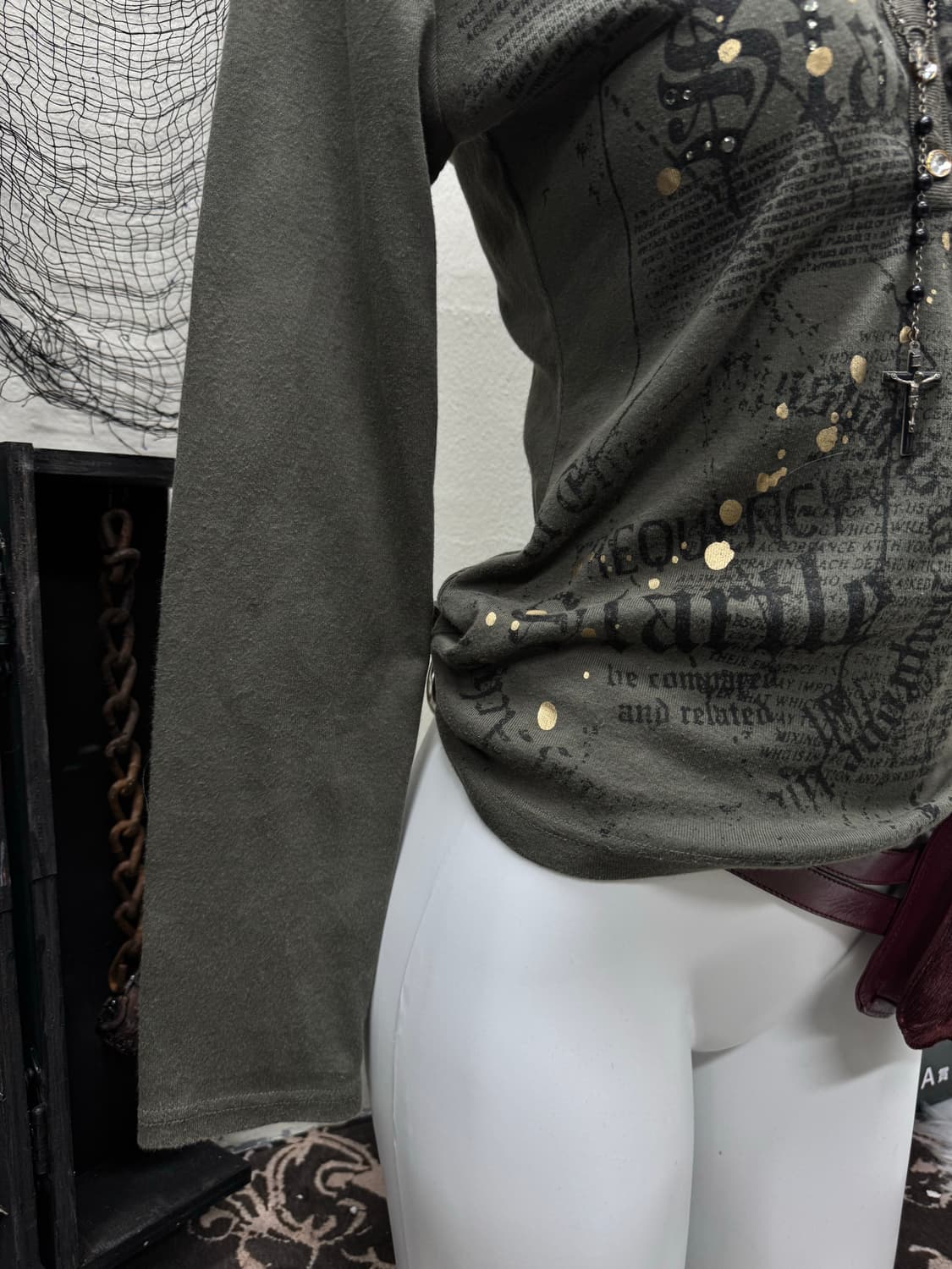 Sky bomber 00s y2k printing bizz cut sew 상품이미지4