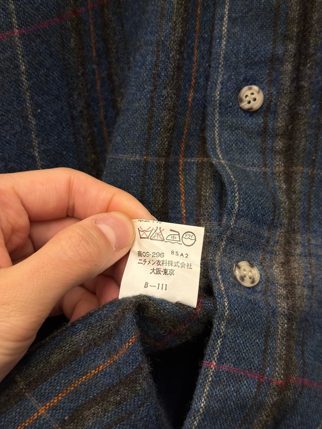 90s McGREGOR Wool Blend Plaid Shirt 상품이미지9