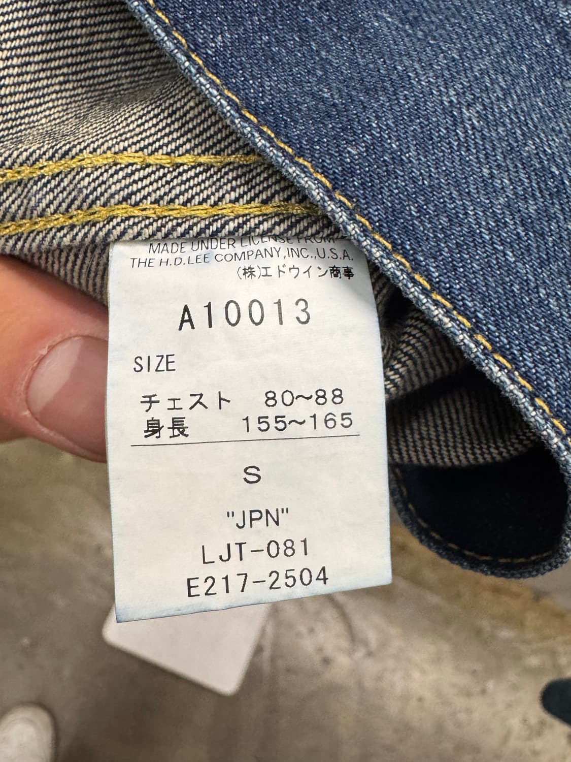 Lee 청 데님 자켓 S 상품이미지6