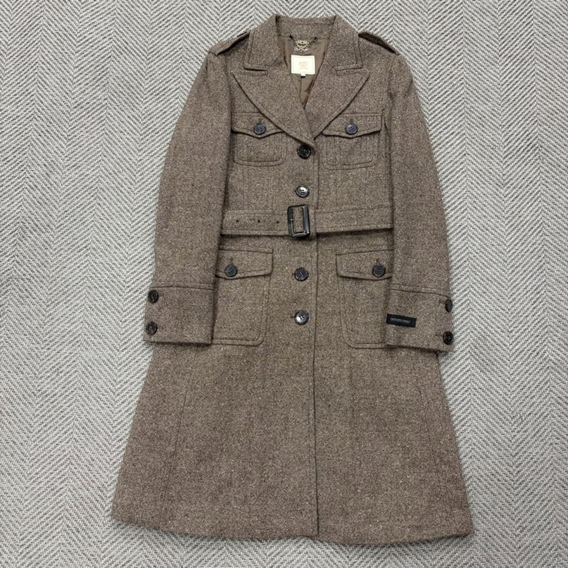 mcm 벨티드 울 코트 v2667 상품이미지1