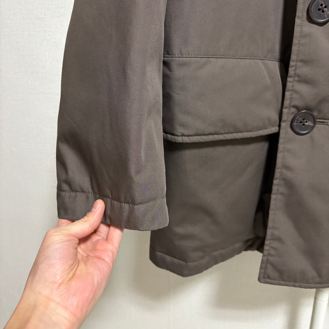 유니클로 U 패디드 피코트 / 브라운, XL 상품이미지6