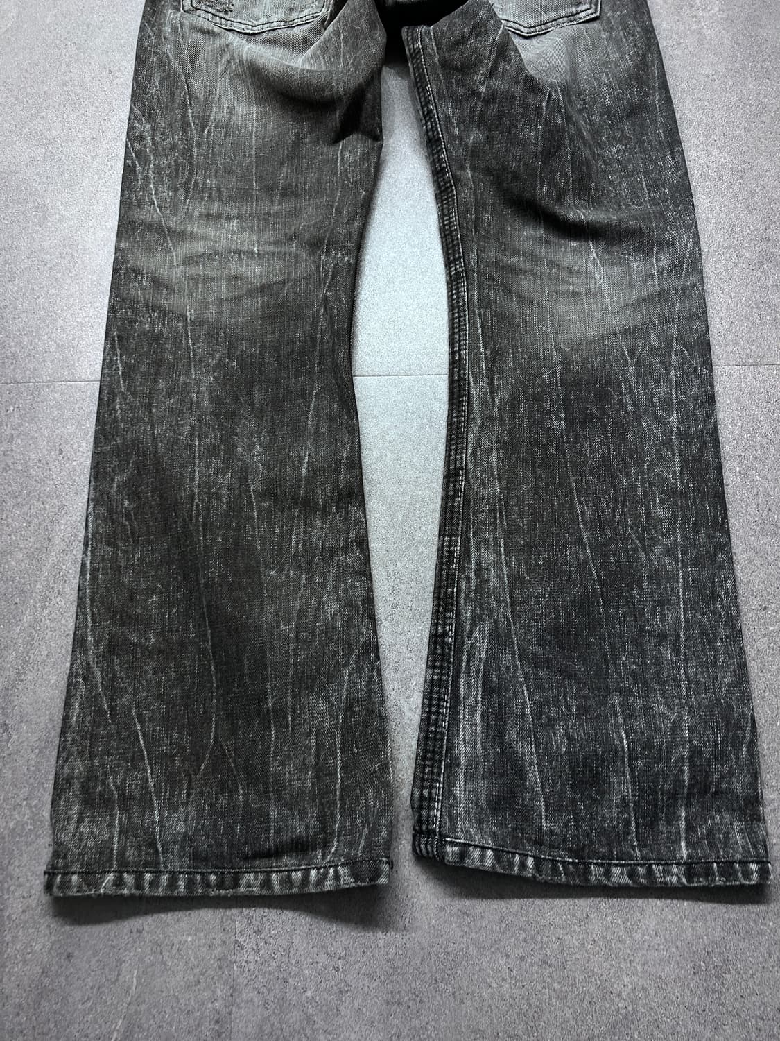 레더 패치 워싱 데님 상품이미지9