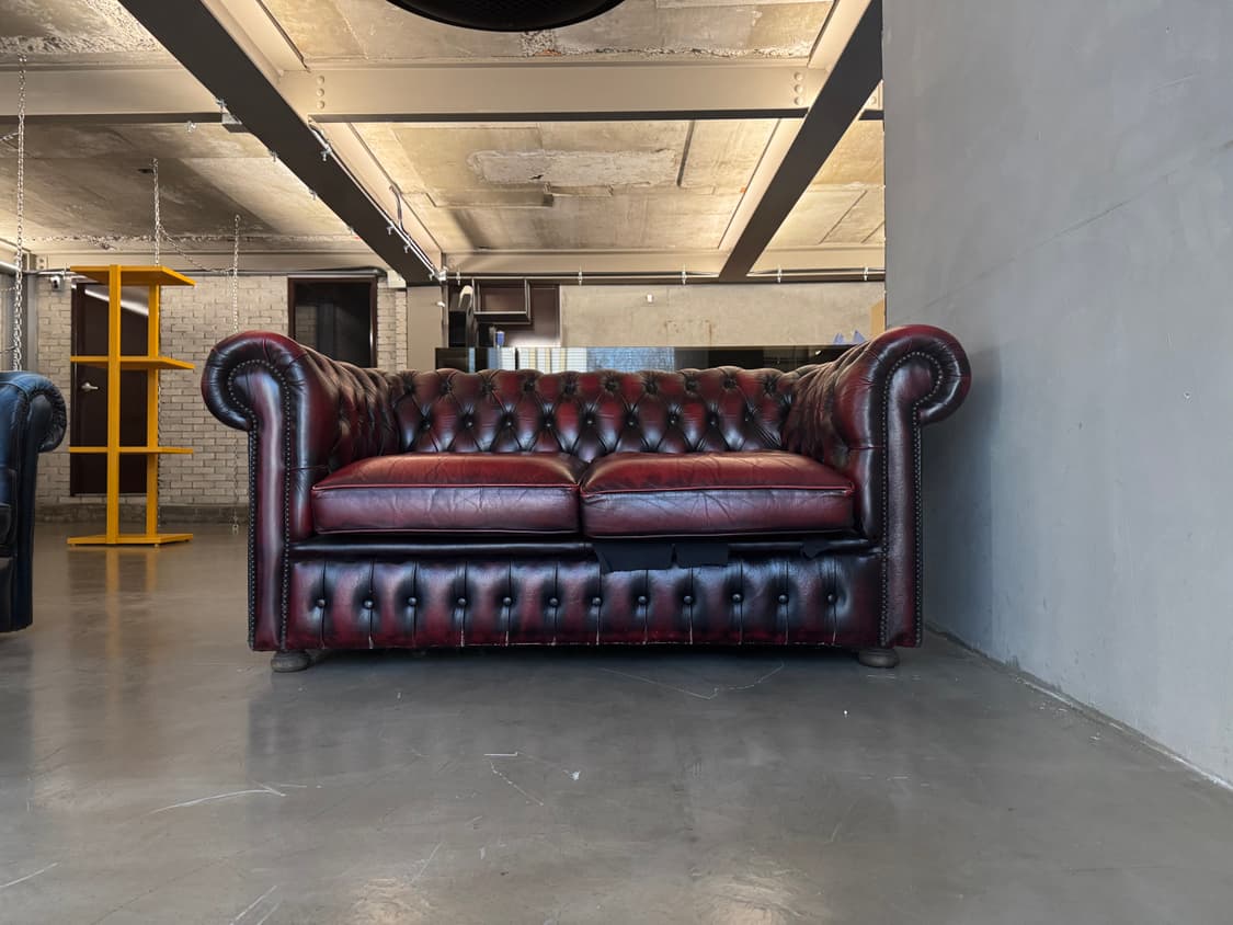 버건디 체스터필드 빈티지 소파  상품이미지8