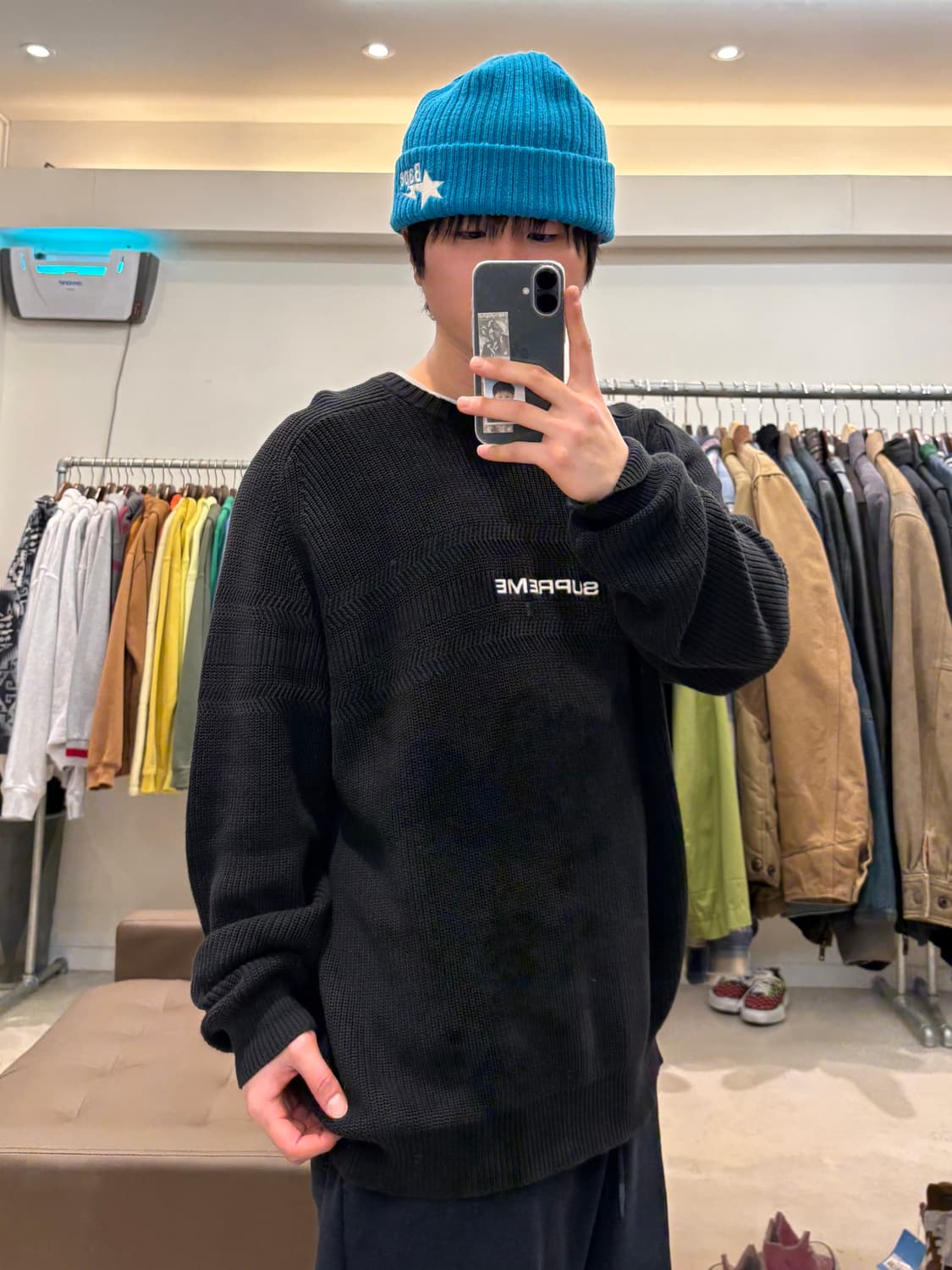 슈프림 체스트 스트라이프 라글란 스웨터 니트 상품이미지9