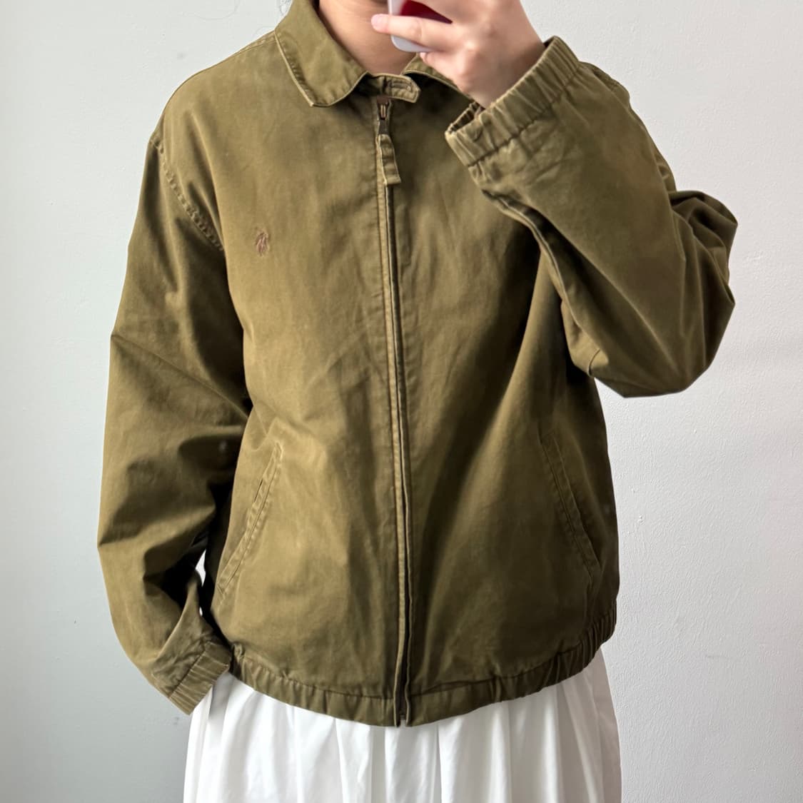 [L] 폴로 카키 코튼 자켓 상품이미지1
