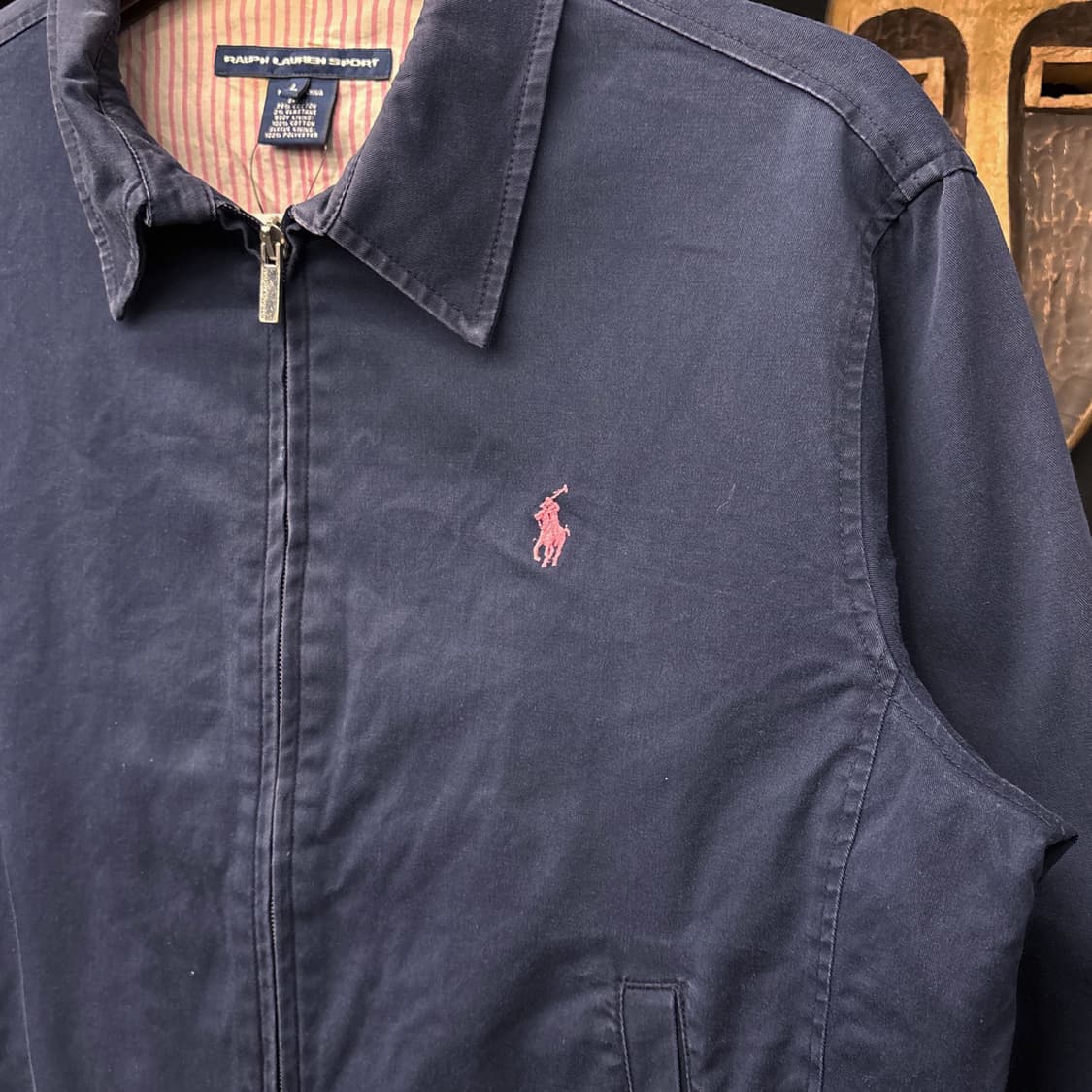 90s 랄프로렌 스포츠 크롭 바이스윙 자켓 핑크포니 N833 상품이미지5