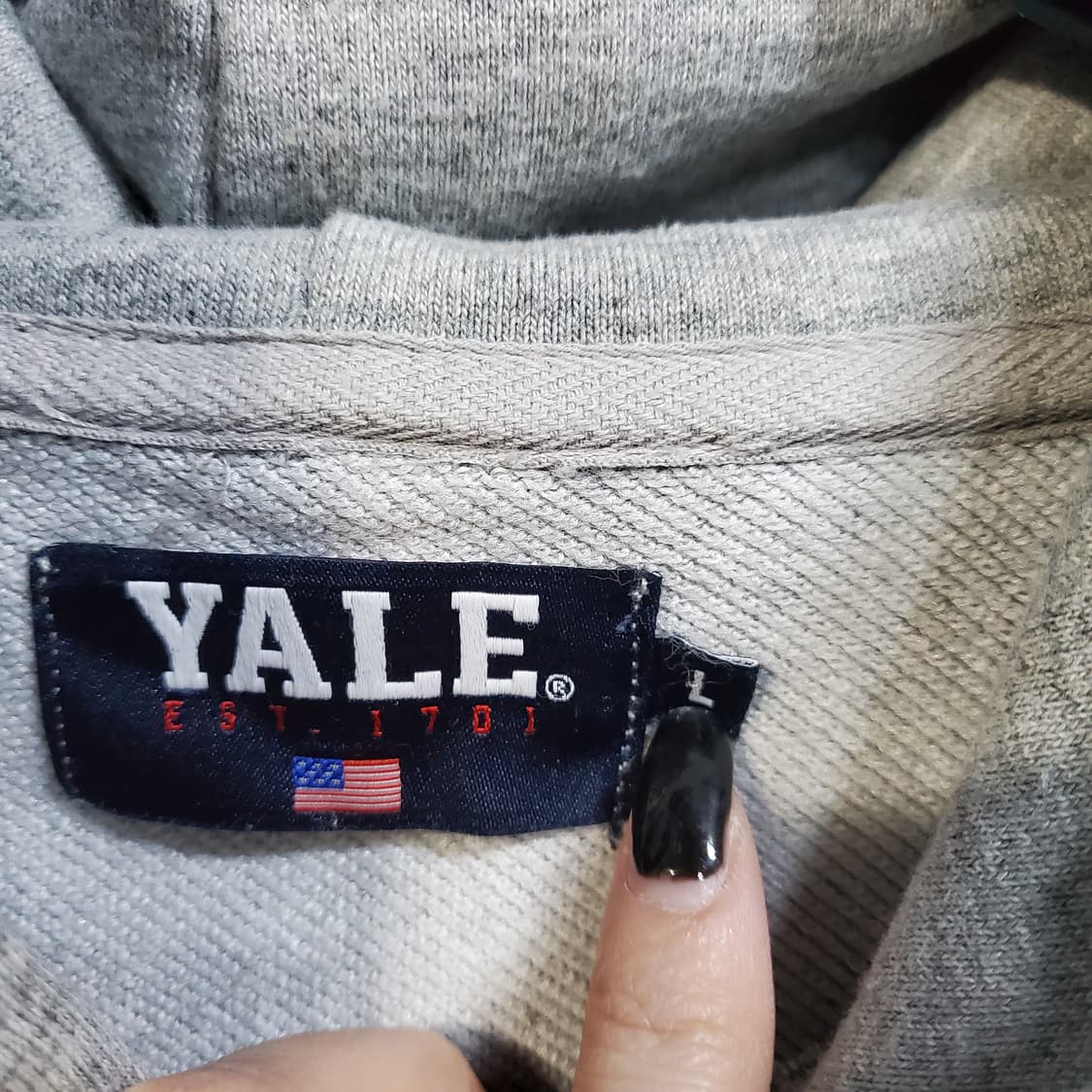 예일 빅로고 후드티  상품이미지4