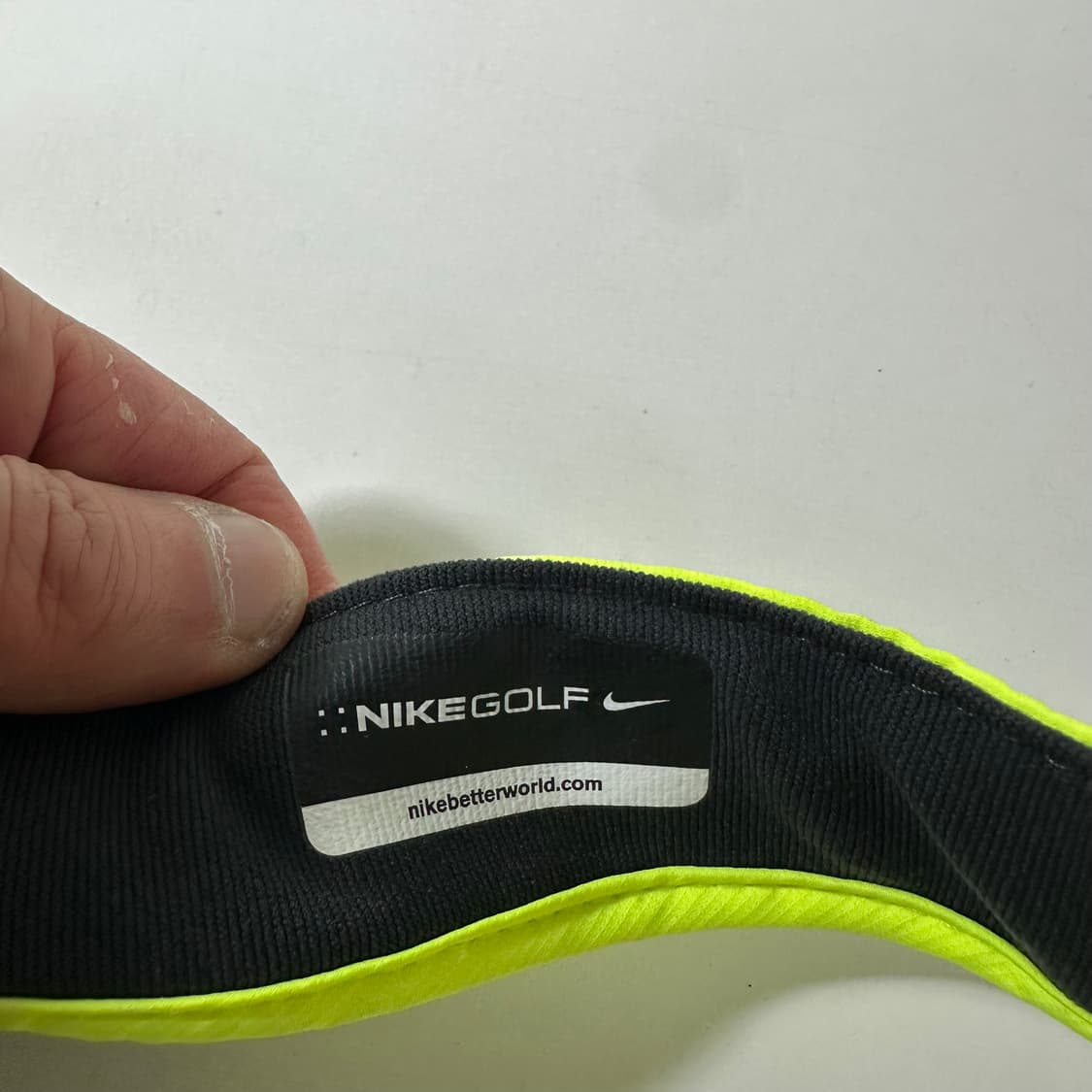 우먼OS 나이키골프 스우시로고 폴리 형광 골프썬캡 상품이미지3