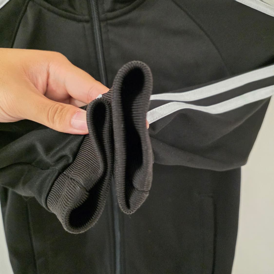 아디다스 아동 삼선 트랙 자켓 블랙 60(110) 상품이미지2