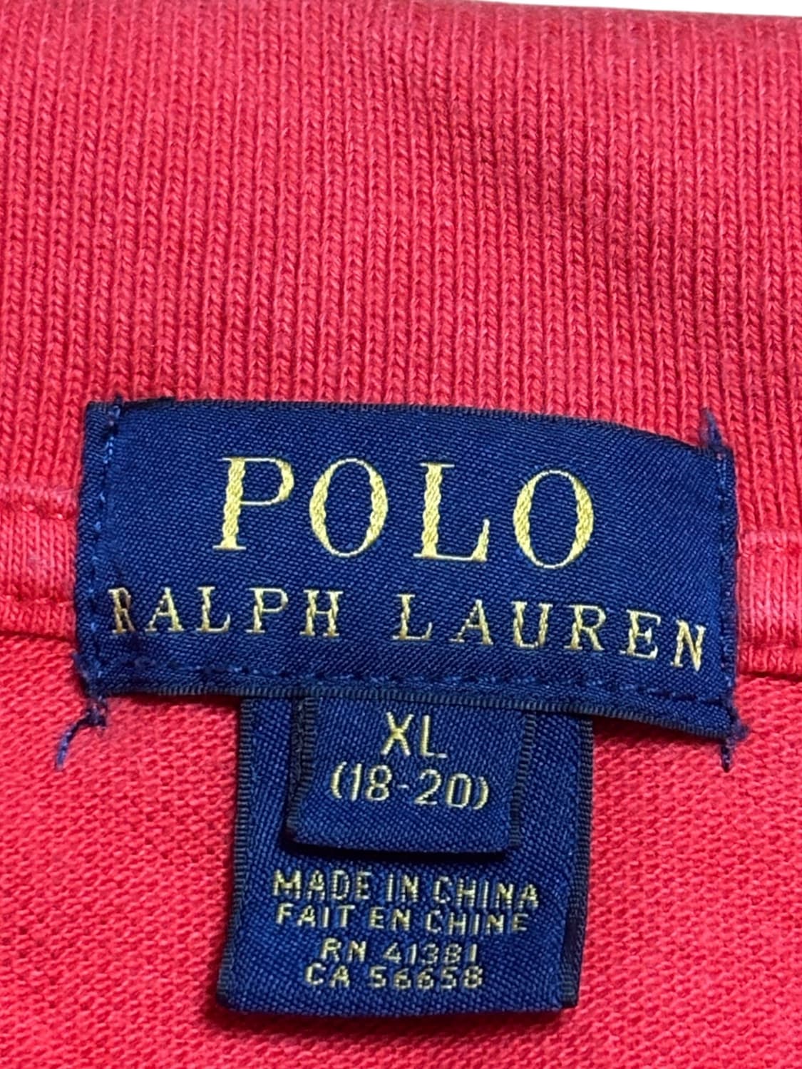 폴로 랄프로렌 빅포니 오렌지 컬러 카라 반팔티 상품이미지5