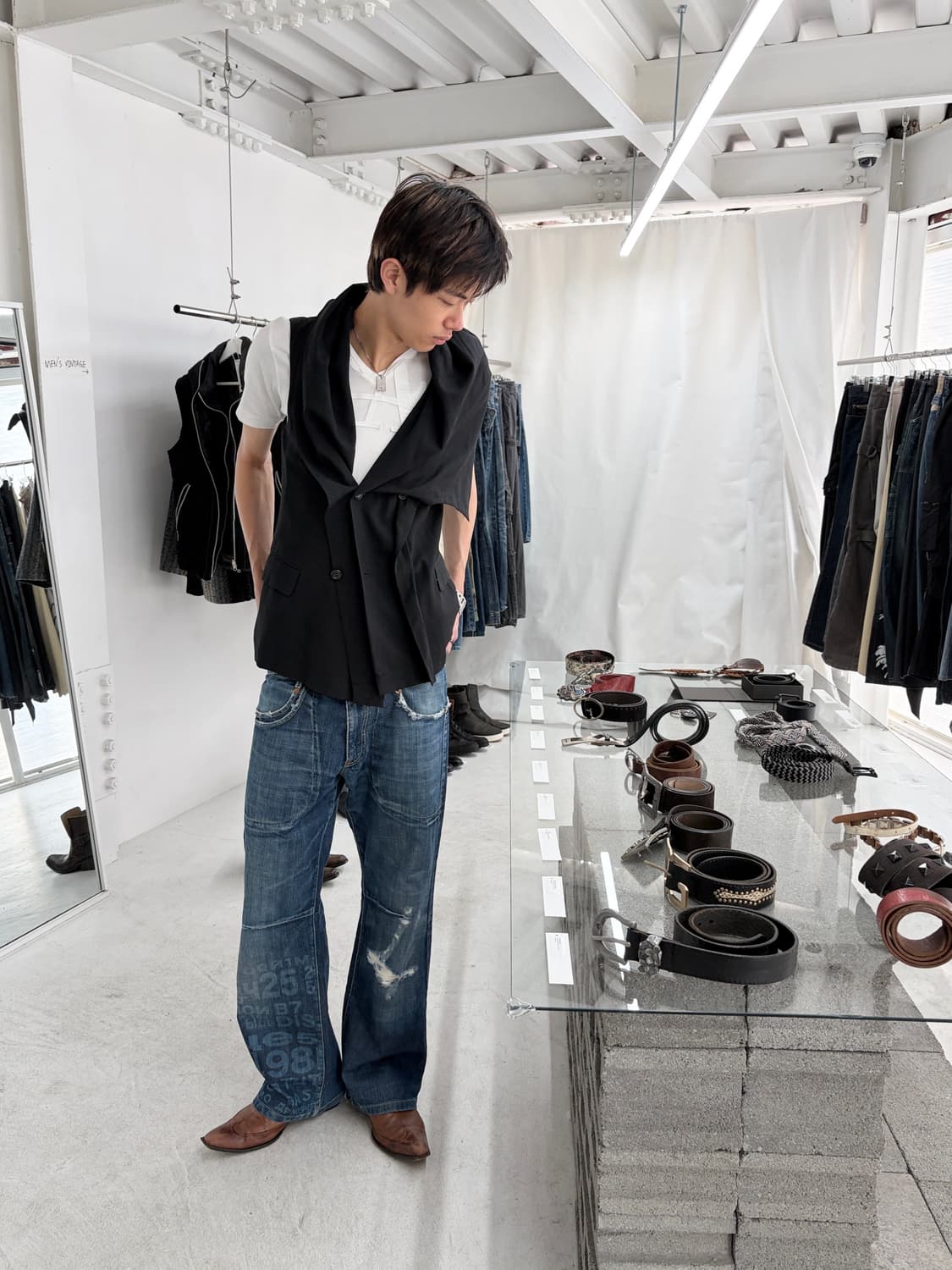 1990’s 꼼데가르송 드레이프 베스트 상품이미지5