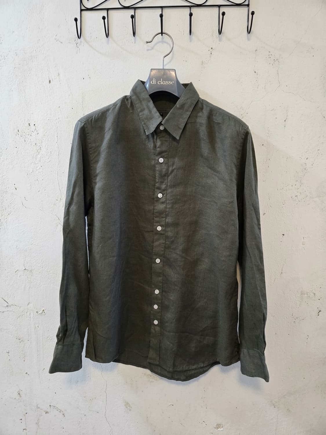 Martyn Bal 린넨 셔츠 카키 100 상품이미지1