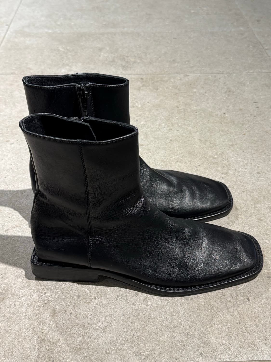 발렌시아가 BB림 스퀘어힐 부츠 37.5 상품이미지4