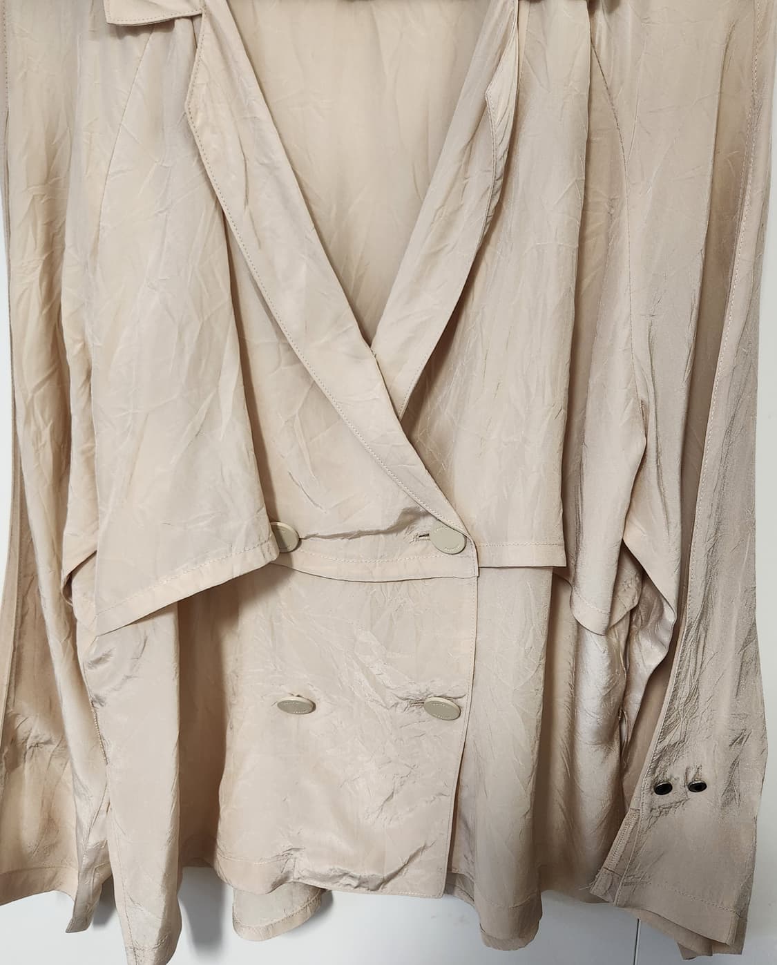 타임 더블 버튼 블라우스 가슴둘레 82 상품이미지3