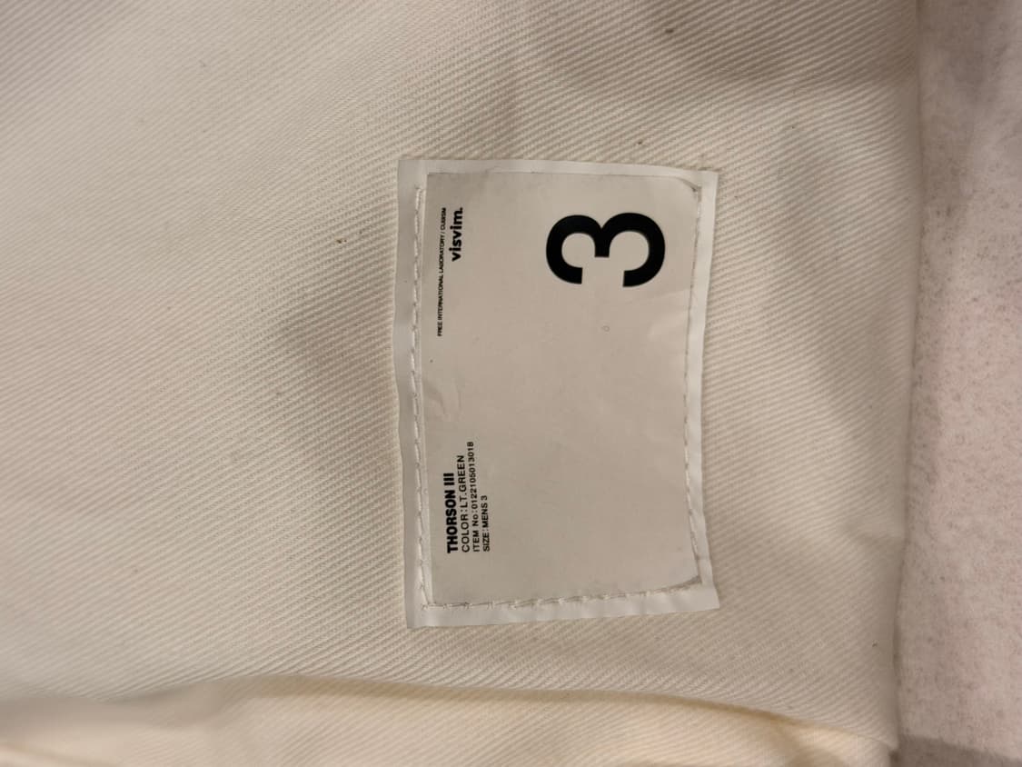 비즈빔 22ss 토르손 라이트그린 3사이즈 판매합니다 상품이미지8