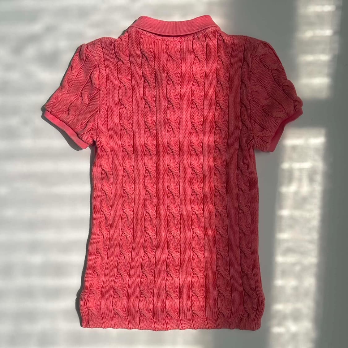 폴로 랄프로렌 신형 QR 케이블 걸즈 반팔 pk 카라티(XS) 상품이미지5
