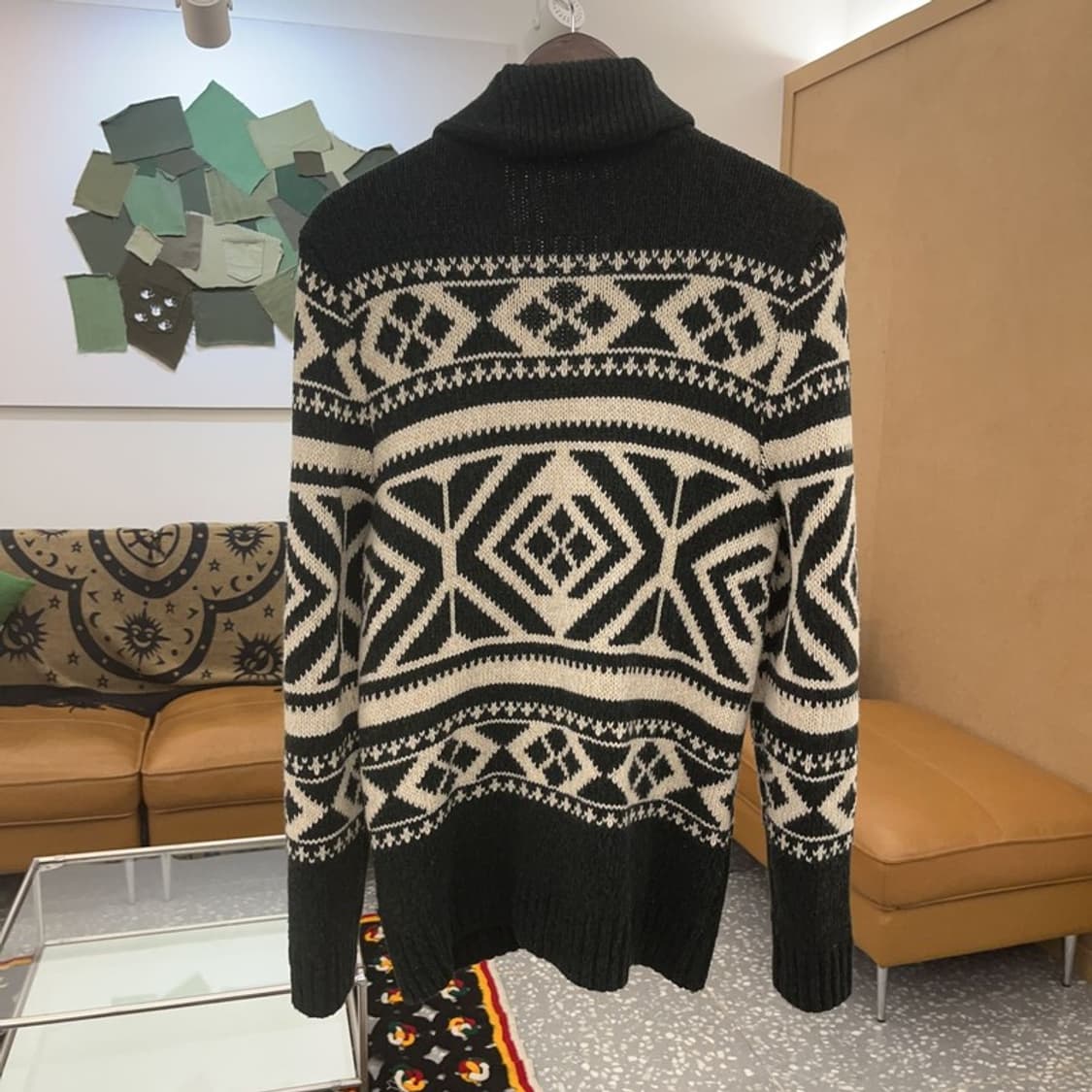 아베크롬비 희귀 노르딕 코위찬 홀리데이 딥그린 가디건 S C07591 상품이미지4