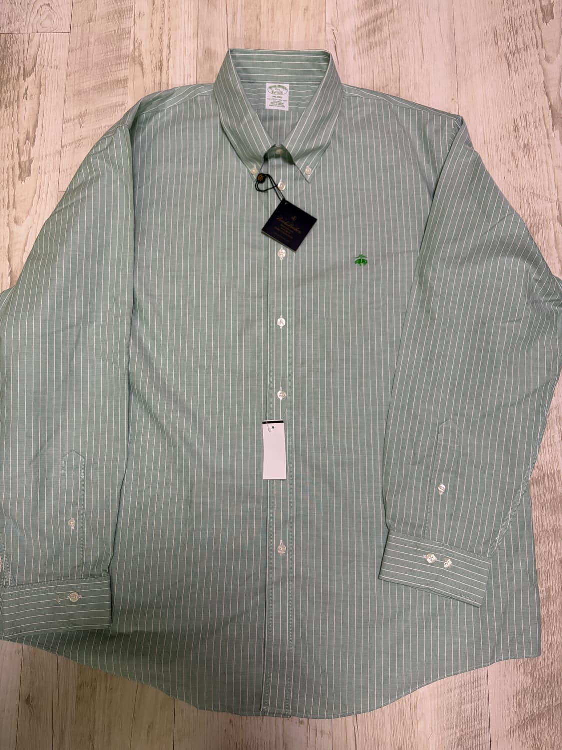 [XXL] 브룩스 브라더스 남성 셔츠 새상품 그린 상품이미지3