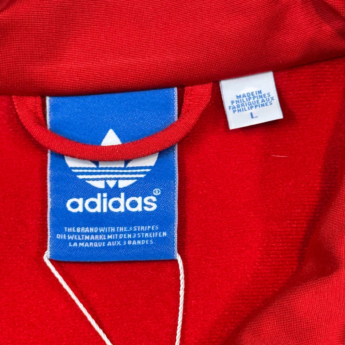 L) 아디다스 파이어버드 삼선 져지 트랙탑 집업 레드 A6 상품이미지7