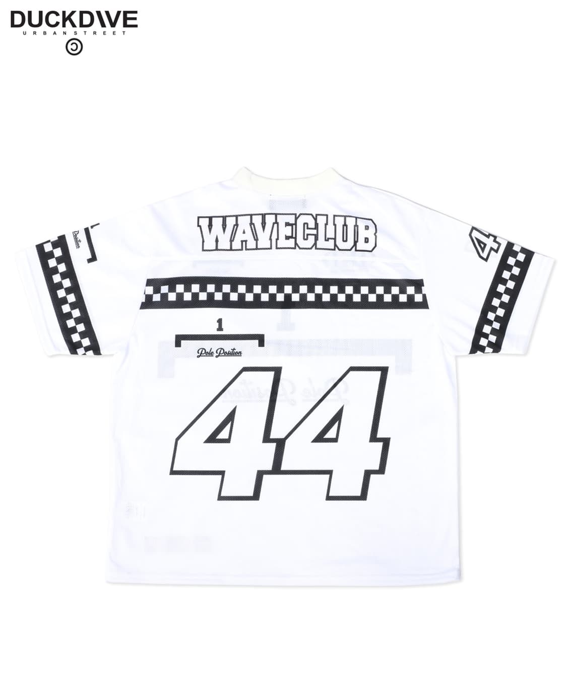 덕다이브 메쉬 져지 반팔 티셔츠 화이트 상품이미지3