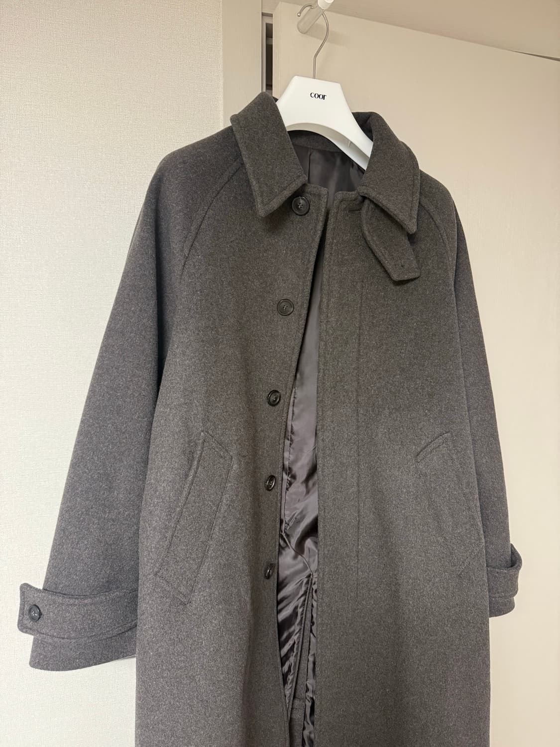 쿠어 벨란디 캐시미어 블렌드 발마칸 코트 상품이미지2