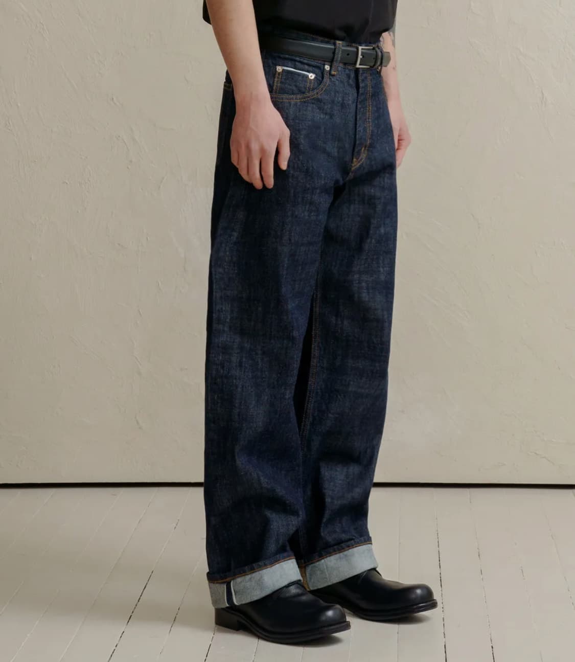 덴메이드 셀비지 데님 미드인디고 L 팝니다 상품이미지2