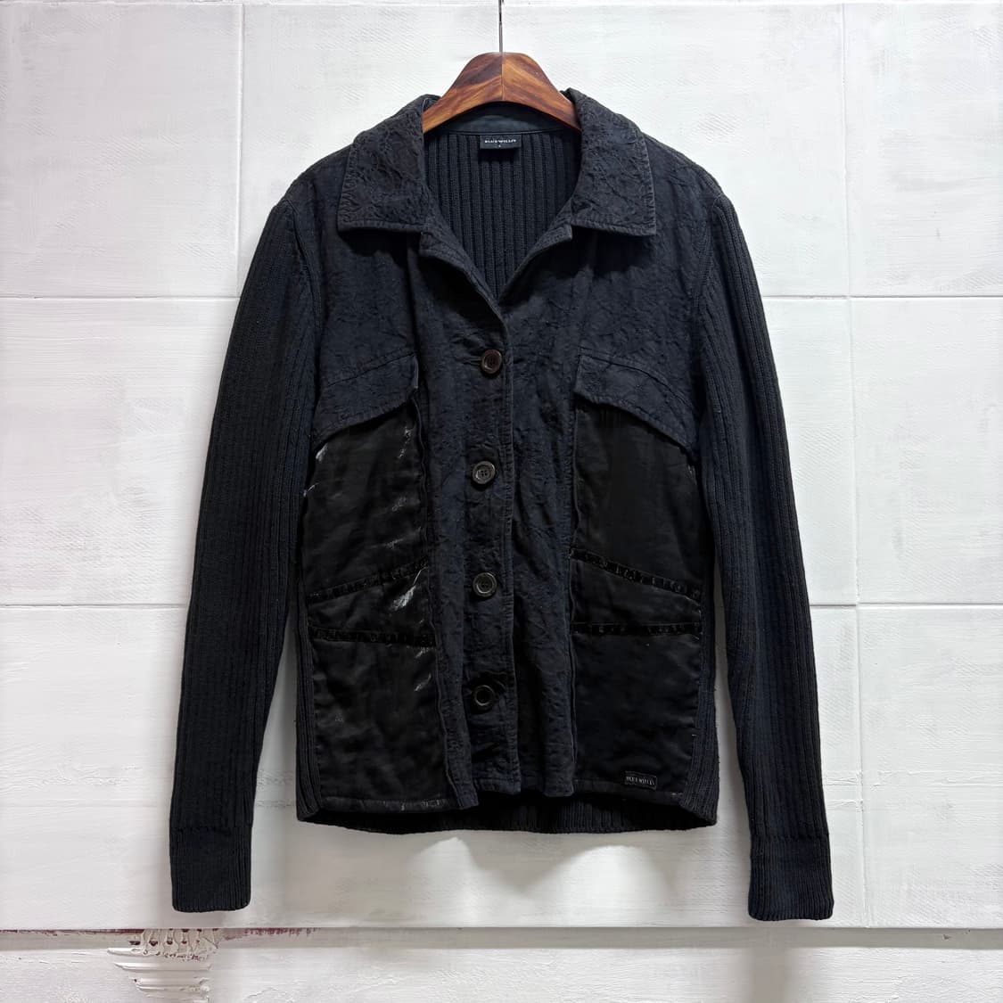 BLUE WILLIS 포켓 니트 고스 자켓 L 상품이미지1