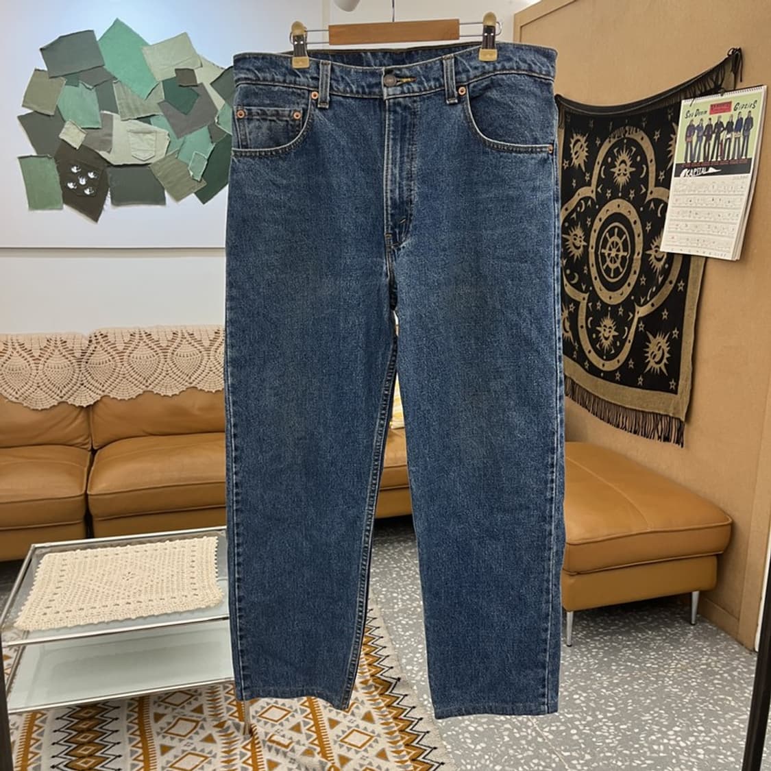 리바이스 550 빈티지 캐주얼 테이퍼드 데님팬츠 34인치 C11084 상품이미지3