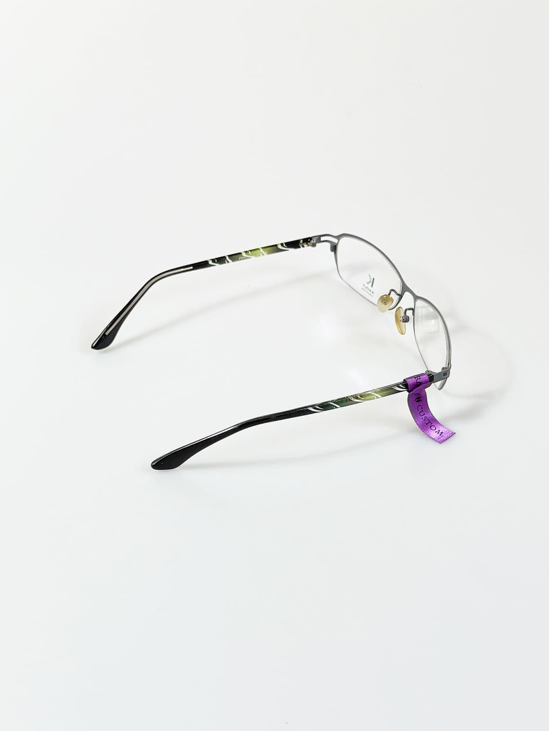 KAIST 그레이 티타늄 슬림 오벌 프레임 빈티지 안경 상품이미지5