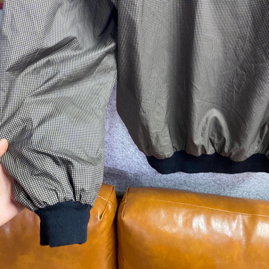 나이키 빈티지 브라운 체크 풀오버 웜업 B4535 상품이미지4