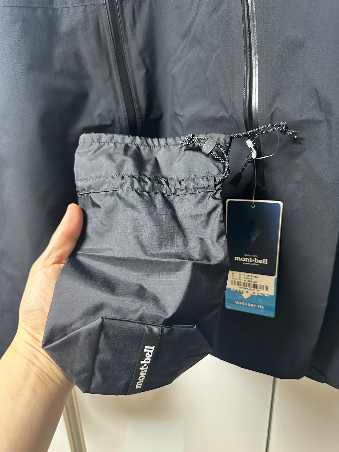 [판매] 몽벨 스톰크루저 자켓 바람막이 블랙 L 새제품 상품이미지6