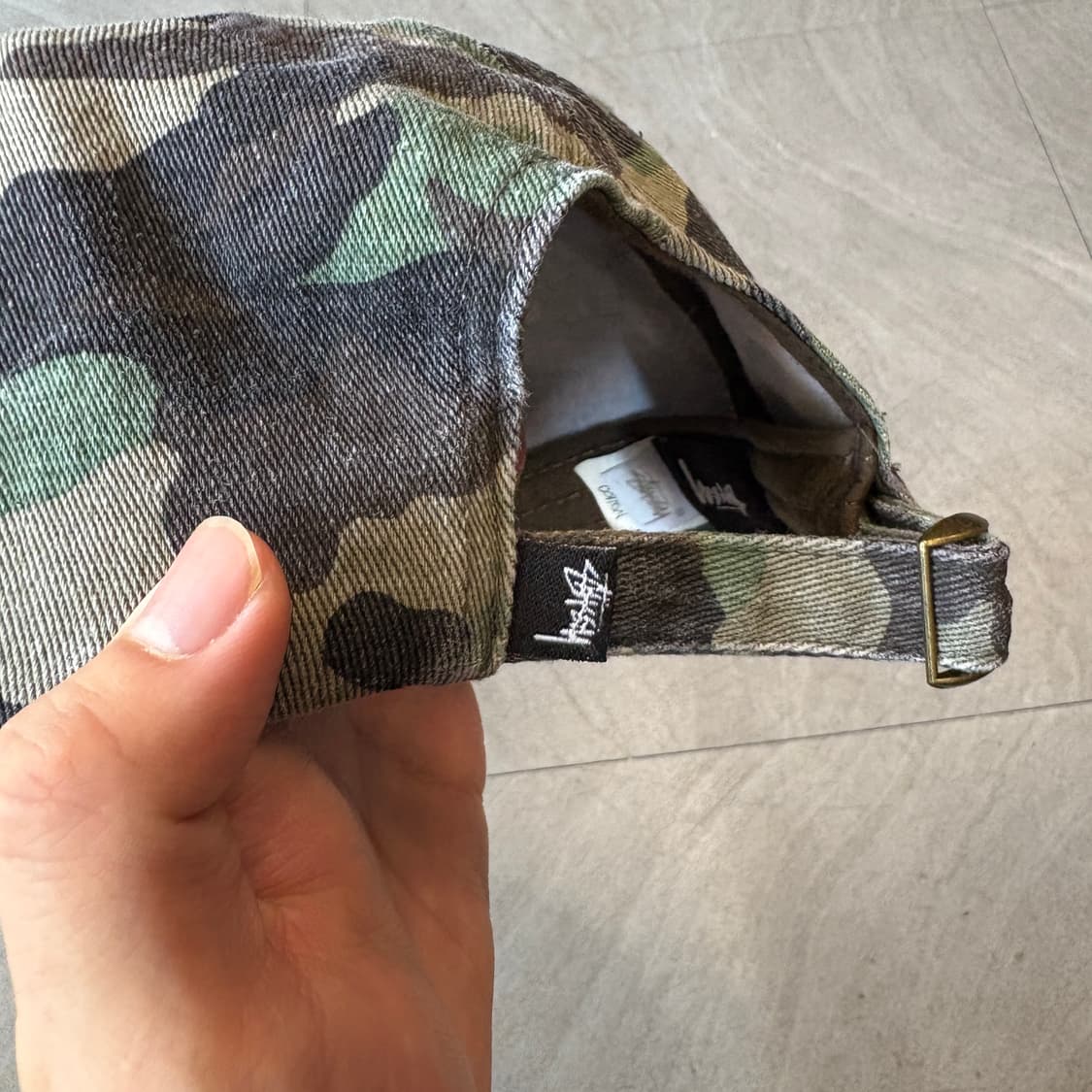 스투시 정품 카모 볼캡  모자 상품이미지4