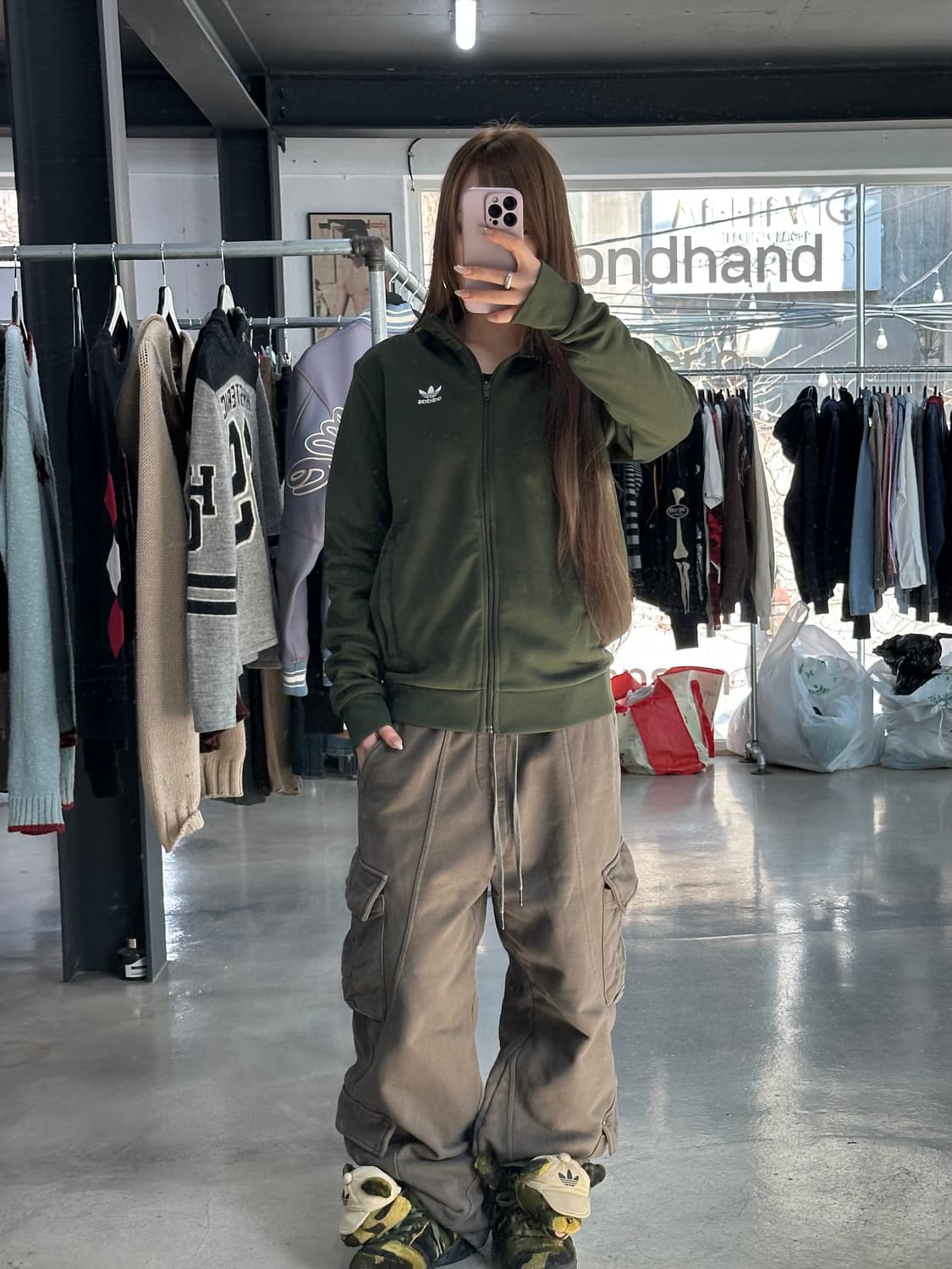 아디다스 에센셜 카키 져지 상품이미지2